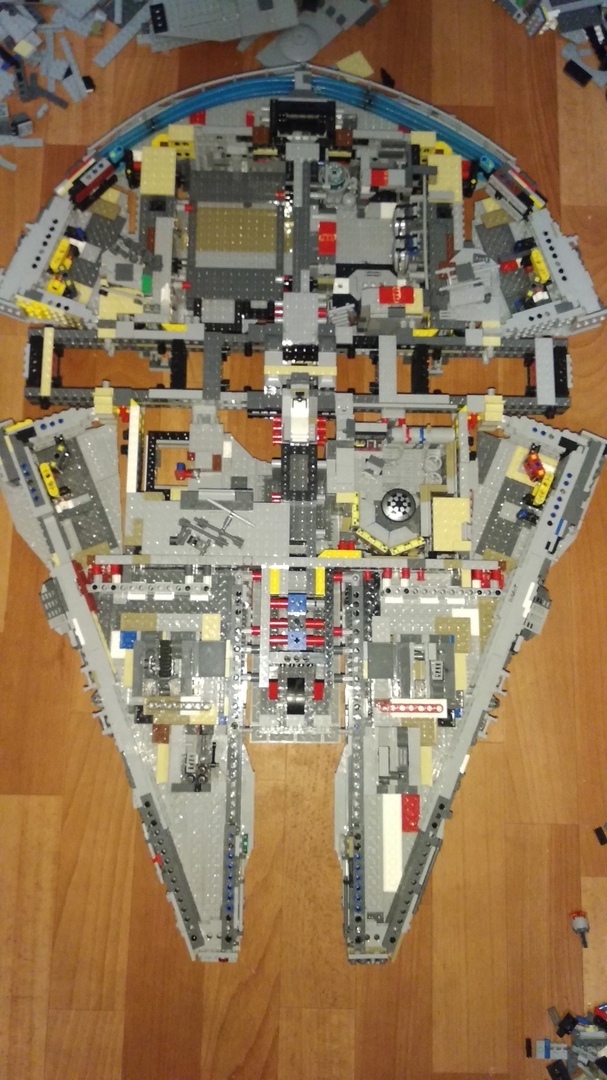 How I Assembled the Millennium Falcon - My, Lego star wars, Picture with text, Longpost