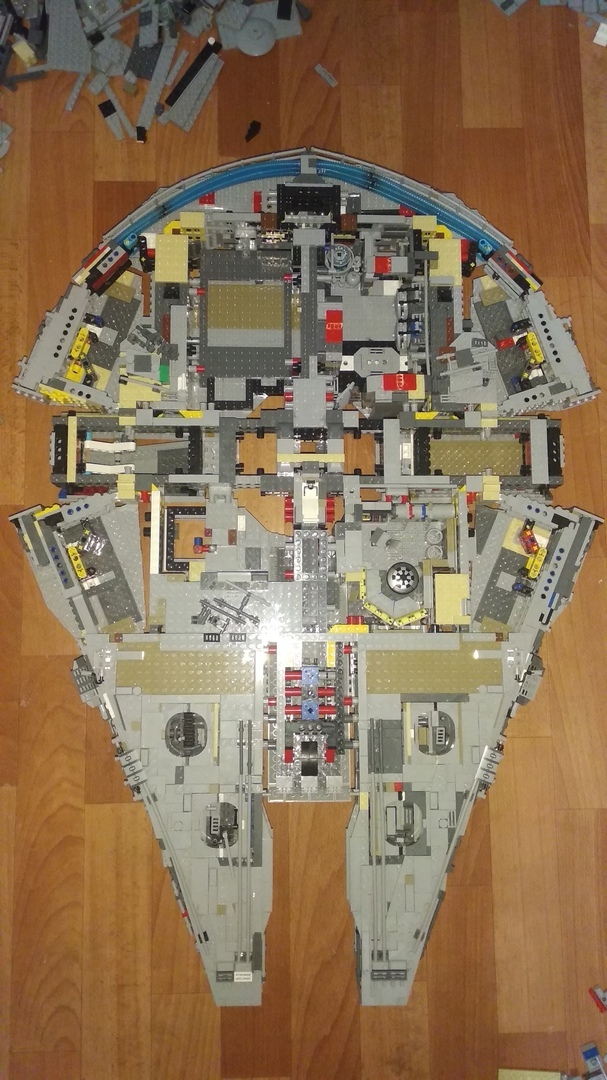 How I Assembled the Millennium Falcon - My, Lego star wars, Picture with text, Longpost