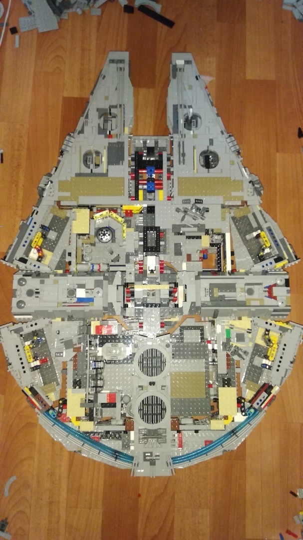 How I Assembled the Millennium Falcon - My, Lego star wars, Picture with text, Longpost