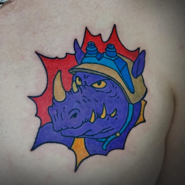 Bibop and Rockstady - My, Tattoo, Krasnoyarsk, Bebop, Rocksteady, Teenage Mutant Ninja Turtles, Longpost