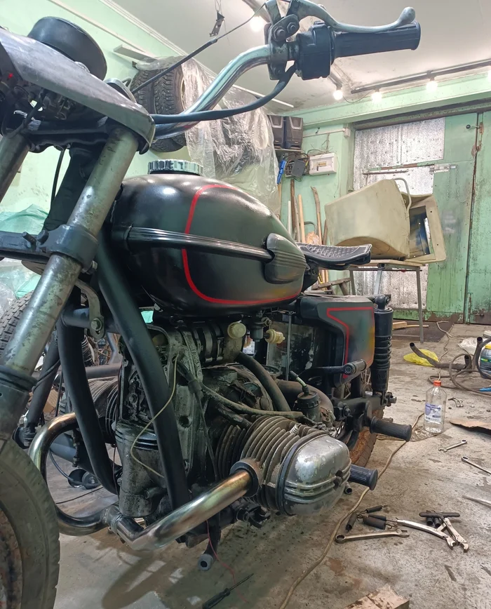 Painting a Ural motorcycle. Attempt 1. How to screw it all up? - My, With your own hands, Repair, Motorcyclists, Ural motorcycle, Eames, Painter, Longpost