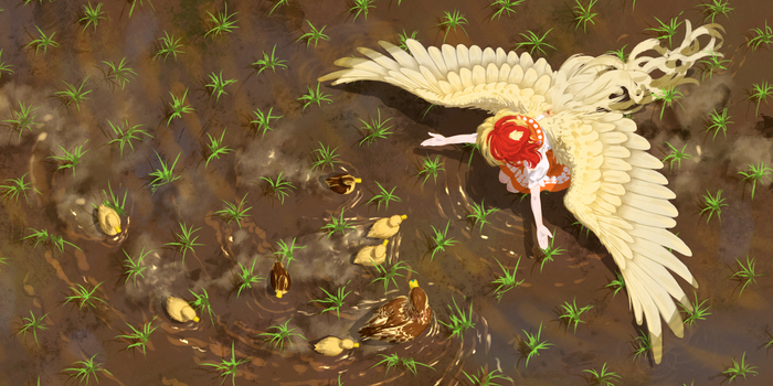   Touhou, Niwatari Kutaka, Anime Art, Game Art, , 