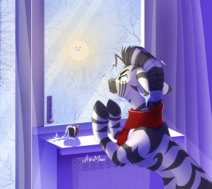    HATE the sun by AlruMoon_art My Little Pony, Original Character, Ponyart, MLP Zebra,   