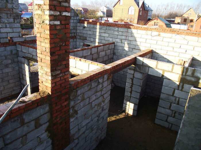 Внутренние перегородки.