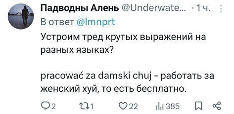 За бесплатно - Скриншот, Twitter, Юмор, Польский язык, Пословицы и поговорки, Мат