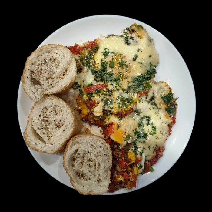 Shakshuka - My, Recipe, Serving dishes, Men's cooking, Snack, Shakshuka, National cuisine, Dinner, Dinner, Ingredients, Omelette, Yummy, Breakfast, Food