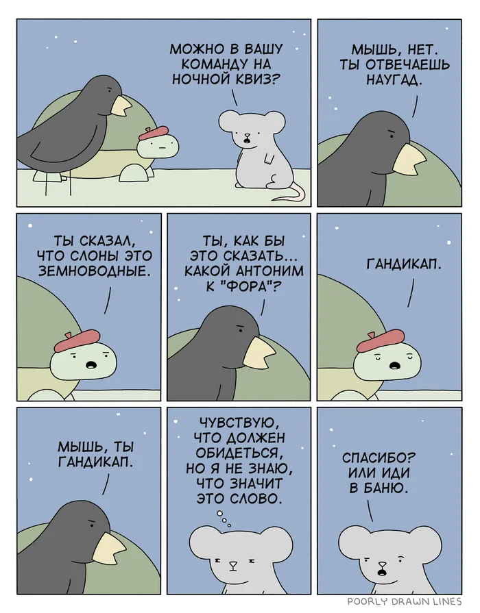 Quiz - Translated by myself, Poorly Drawn Lines, Comics