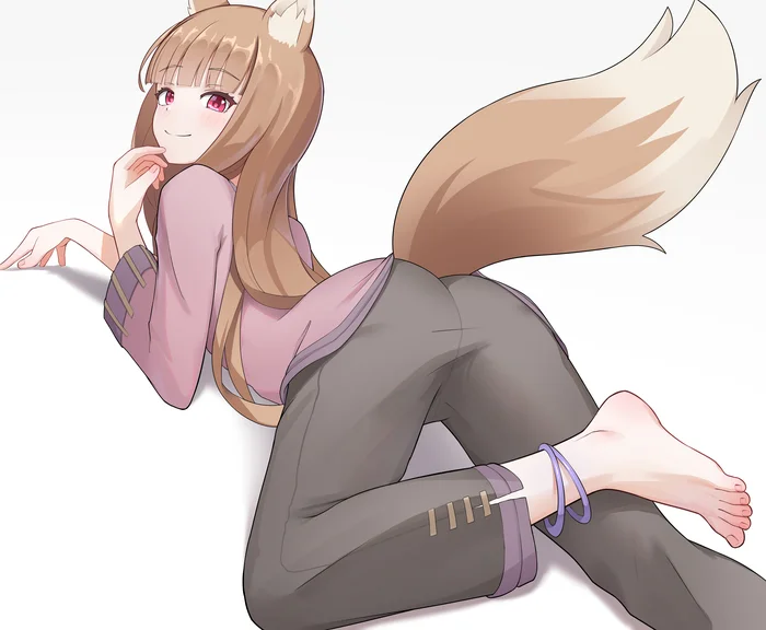 Holo - Anime art, Anime, Spice and wolf, Holo, Zambonito, Animal ears, Tail