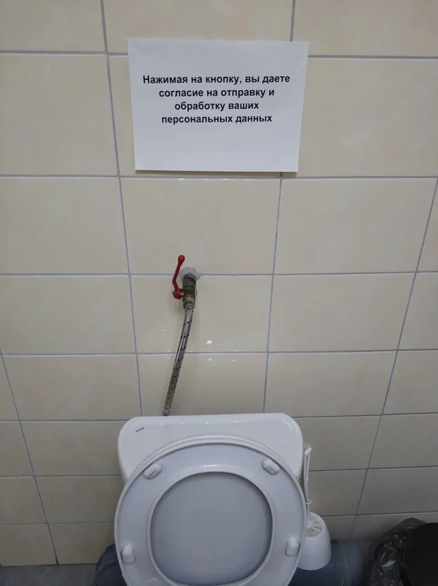 But there is no button there - Picture with text, Humor, Technologies, Innovations, Repeat, Announcement, Toilet, Toilet humor