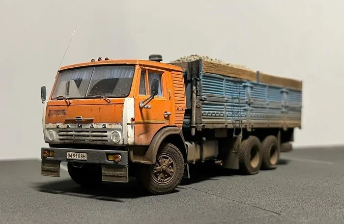 Souvenir Kamaziks in the tape 37 - Kamaz, Scale model, Stand modeling, Longpost, Hobby, Modeling, Collecting, Collection, Souvenirs