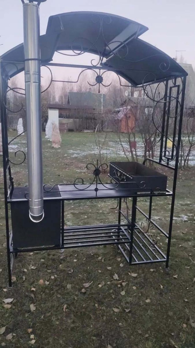 Barbecue Modern or earning a million per second, a bird in the hand is better - Brazier, Shashlik, Metal products, Male, Longpost