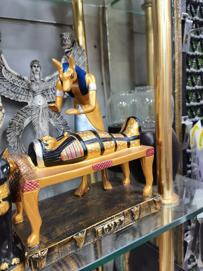 Rails-rails, sleepers-sleepers... - My, Egypt, Anubis, Egyptian gods, Statuette, The photo