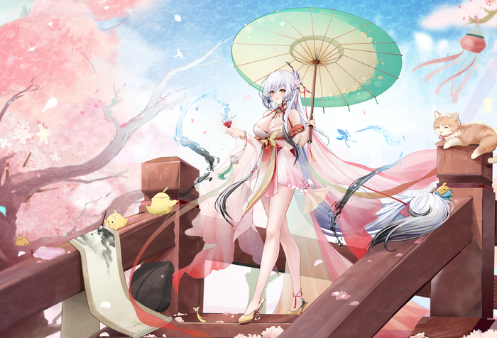 Hai Tien Anime Art, , Azur Lane, Hai Tien (Azur Lane), Manjuu, , 