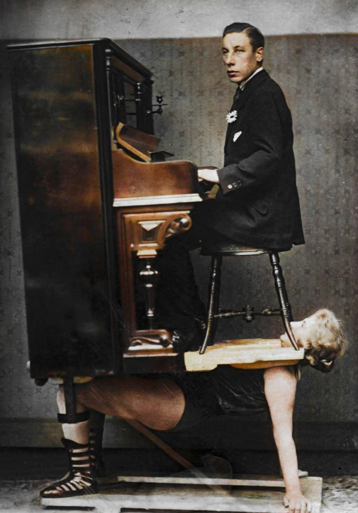 Подборка фотографий из прошлого, которые заставляют удивиться. 20 раскрашенных фотографий из XIX-ХХ века. Часть XIII Старое фото, Фотография, Историческое фото, 20 век, Колоризация, Длиннопост