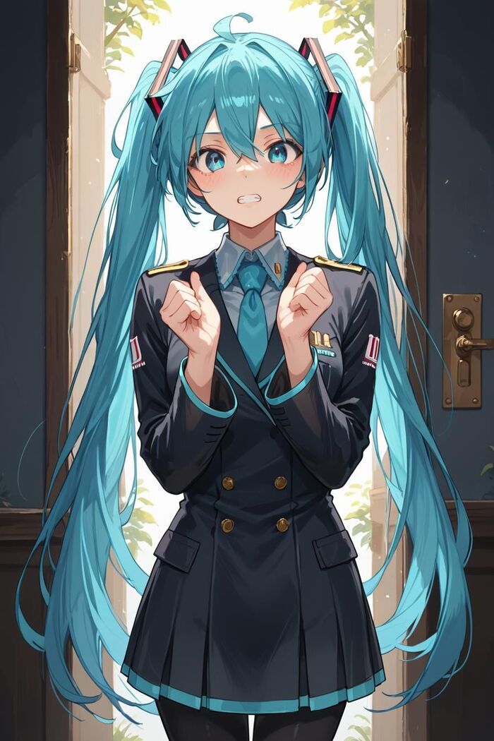   !  , Flux, Stable Diffusion, Hatsune Miku, Anime Art, , Vocaloid