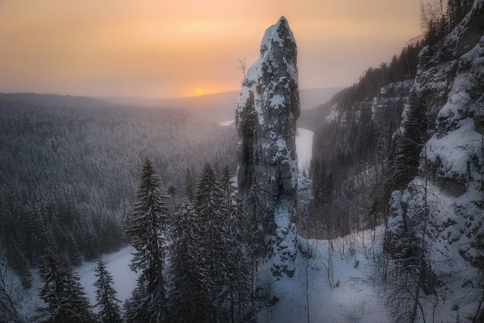 Усьвинские столбы, Чертов палец - Моё, Фотография, Усьвинские столбы, Пермский край, Природа, Пейзаж