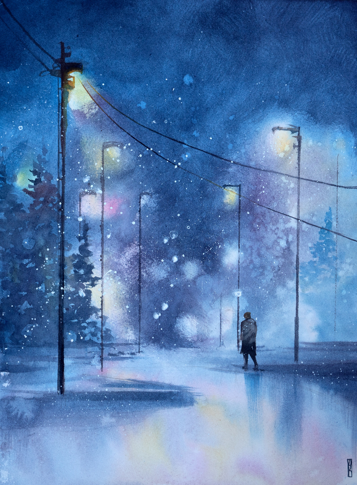 «Время фонарей», 28/38 см.