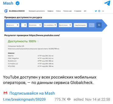 Is it true that YouTube is working stably in Russia again? - Politics, Fake news, Media and press, news, Technologies, Vladimir Putin, Youtube, Video, Longpost