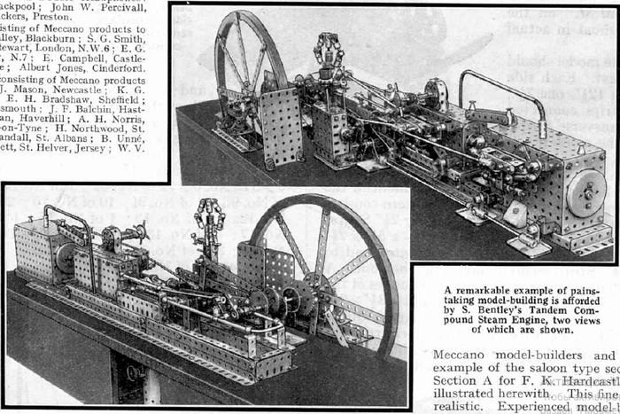 Модель тандемного парового двигателя.