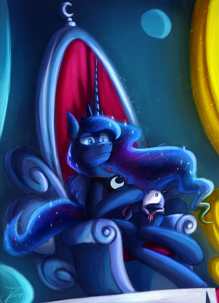   My Little Pony, Ponyart, Princess Luna, MLP Tiberius, Jamescorck