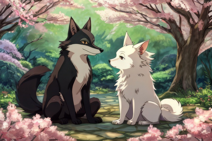 Wolfmks Neiro Art #11  , , Furry wolf, Furry Fox, , 
