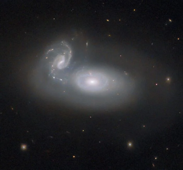 Hubble has captured a new image of interacting galaxies MCG+05-31-045! - Astronomy, Galaxy, Universe, Hubble telescope, Pictures from space