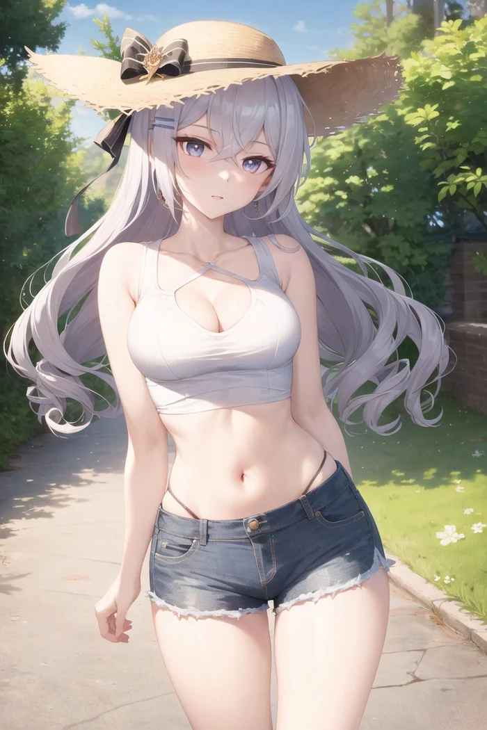 Walk - Anime art, Anime, Honkai Impact, Bronya Zaychik, Neural network art