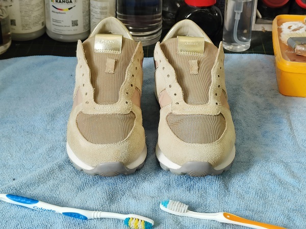 Cleaning sneakers, step by step process - Shoes, Technologies, Workshop, Telegram (link), Longpost