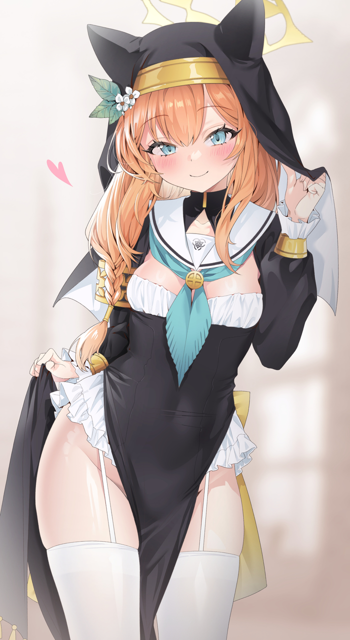   Anime Art, , , , Blue Archive, Iochi Mari, Animal Ears