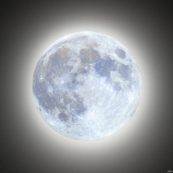 November Full Moon - My, The photo, Nature, Sky, Night, Astrophoto, moon, Space, Night shooting