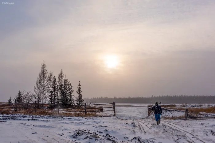 In the morning for burbot - My, The nature of Russia, Yakutia, Suntar, Viluy, North, Fishing