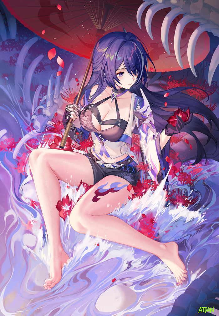 Acheron , Anime Art, , , Honkai: Star Rail, Acheron (Honkai: Star Rail), Atdan, 