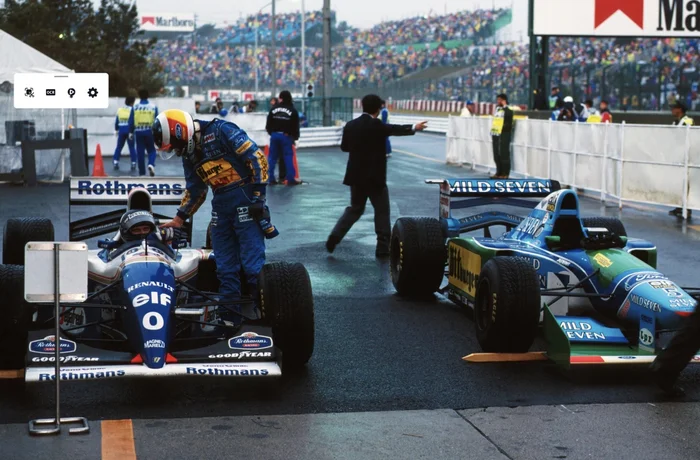Great Japan Rain '94: Hill gave the race of his life against Schumacher, although it almost ended in a fatal crash - My, Formula 1, Автоспорт, Competitions, Race, Speed, Michael Schumacher, Ayrton Senna, Damon Hill, Nigel Mansell, Mika Hakkinen, Jean Alesi, Eddie Irvine, Benetton, 90th, Retro, Life stories, Williams racing, Ferrari, Video, Youtube, Longpost