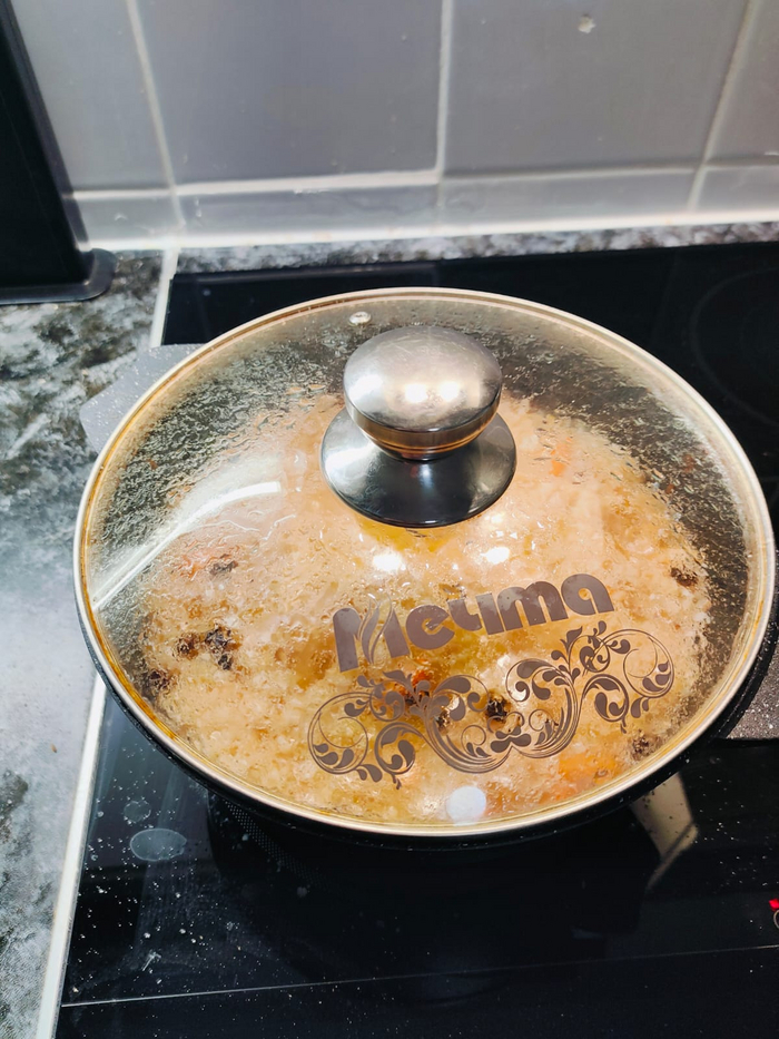 Готовлю до полного выпаривания воды