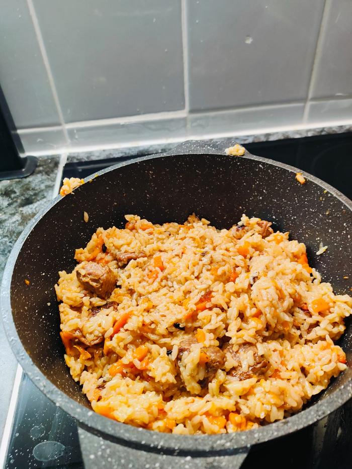 После готовности перемешиваю