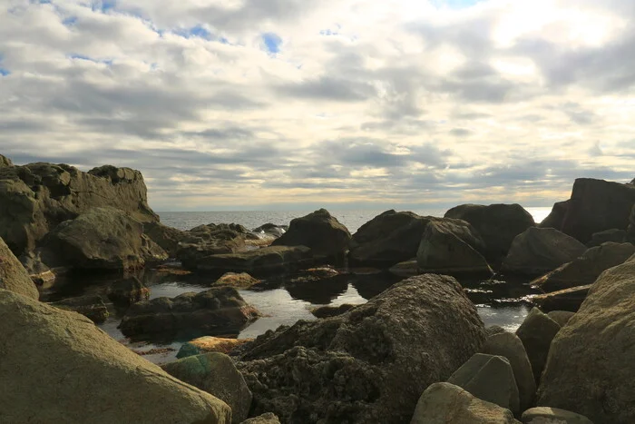 Seascape - My, The photo, Tourism, Landscape, Alupka, Vorontsovsky Park, Black Sea, The rocks, A rock