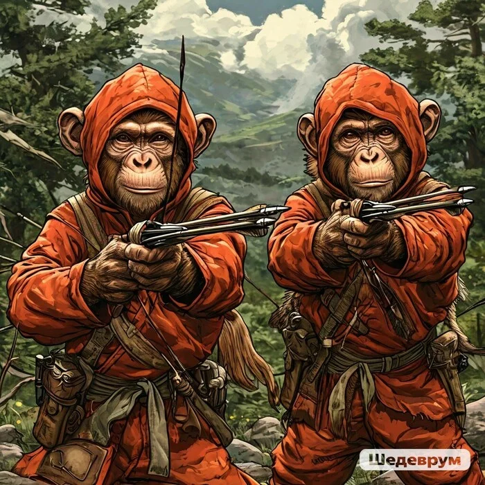 The Fable of the Kamikaze Monkeys - My, Fable, Monkey, Kamikaze