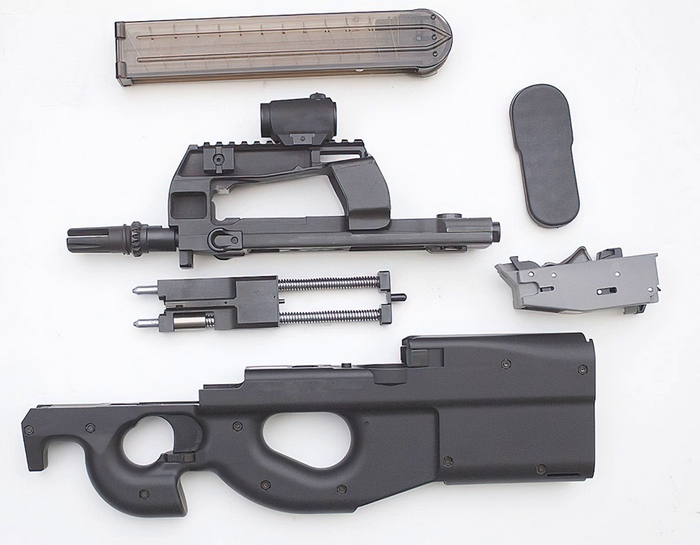 Неполная разборка P90