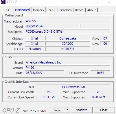 CPU-Z видит видеокарту как x8. Как исправить? - Моё, Видеокарта, Игровой ПК, Компьютерное железо, Сборка компьютера, Материнская плата, Вопрос, Спроси Пикабу