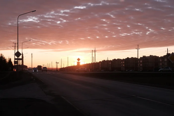 Sunset - My, The photo, Tatarstan, Fujifilm, Sky, Landscape, Evening, Sunset, Clouds, Sunrises and sunsets