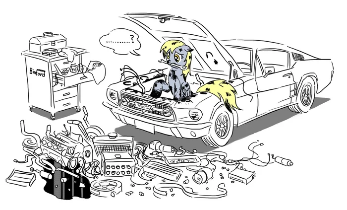 Auto mechanic - My little pony, Derpy hooves