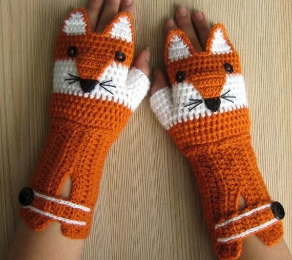 Mittens, a few more ideas for fox lovers - Survey, Mitts, Cloth, Accessories, Style, Handmade, Knitting, Fox, Embroidery, Knitting, Idea, Needlework, Winter clothing, Longpost