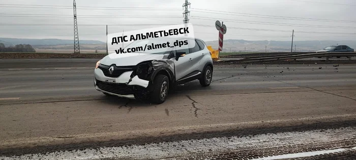 Road accident in Almetyevsky district - Road accident, Crash, Almetyevsk, Tatarstan, Pruned, Negative, Video, Soundless, VKontakte (link), Longpost