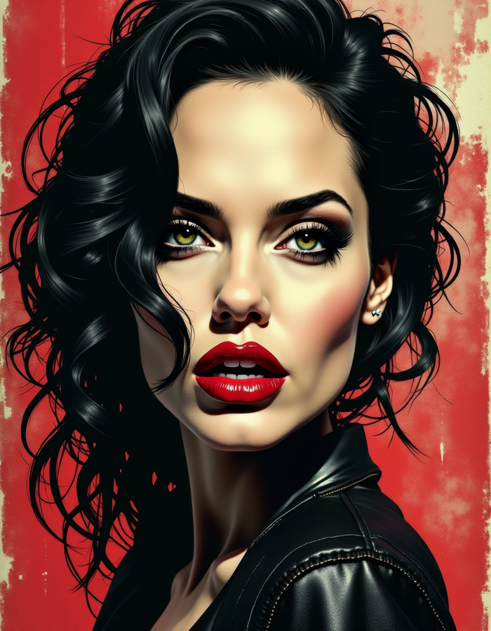 Angie - Neural network art, Art, Girls, Angelina Jolie