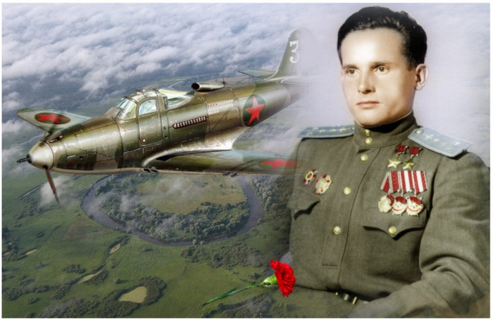 Kamozin Pavel Mikhailovich - The Great Patriotic War, Fighter, Aviation, Airacobra, The hero of the USSR, Ace, Longpost