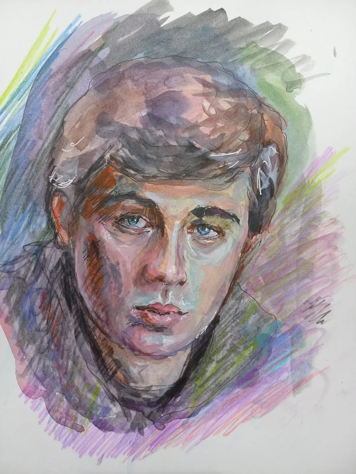 Sergei Bodrov. Portrait - My, Modern Art, Art, Sergey Bodrov, Portrait, Watercolor