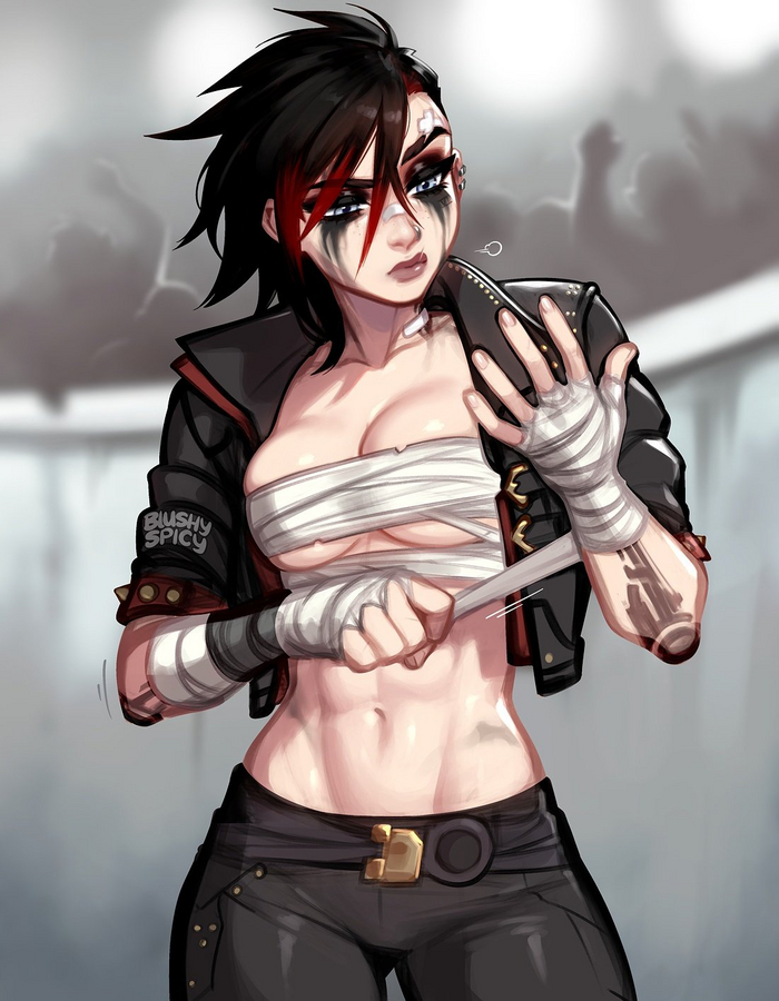  , , League of Legends, Arcane, VI, Blushypixy