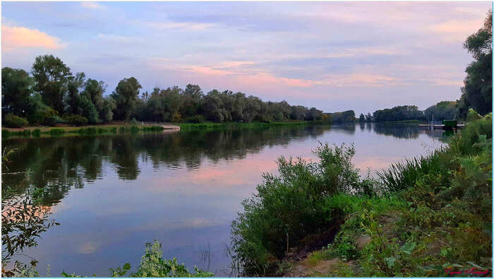 Evening on the river - My, The photo, Nature, Landscape, Summer, River, Evening