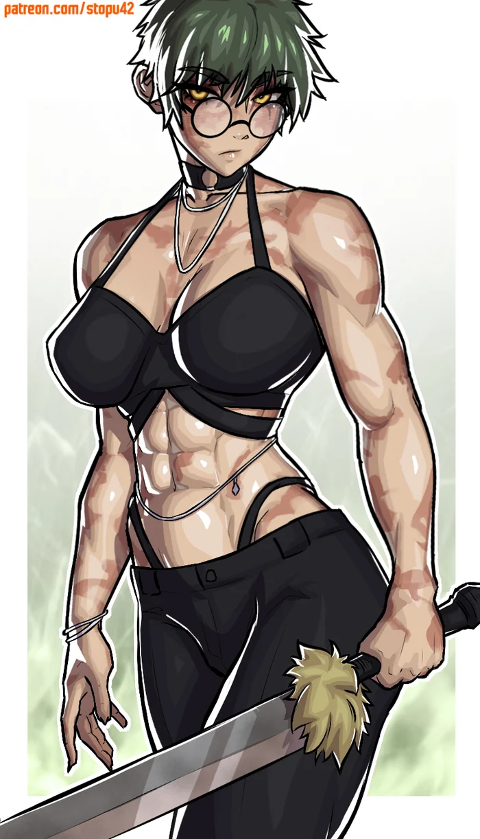 Poppies - Anime art, Anime, Jujutsu Kaisen, Maki zenin, Strong girl, Stopu42