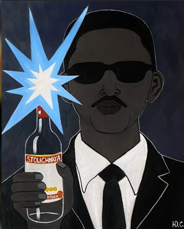 Our people! - Men in Black, Vodka, Painting, Memory, Will Smith